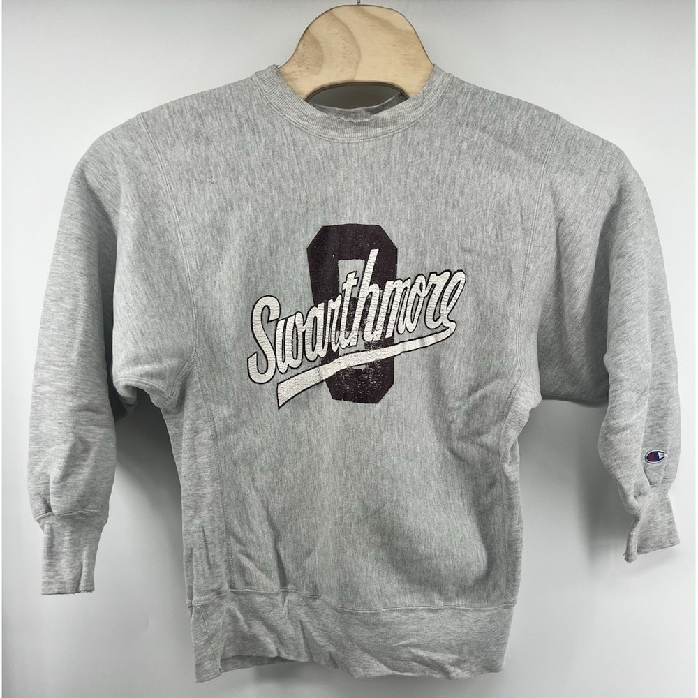 Vtg Swarthmore College Champion Reverse Weave Crewneck Sweatshirt Large Womens